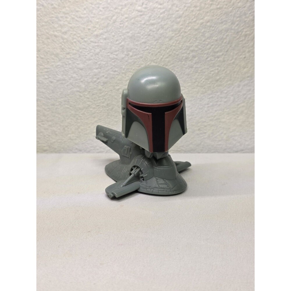 2008 McDonalds Happy Meal Toy Star Wars Clone Wars Boba Fett Slave I Bobblehead